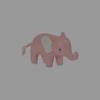 Brevpress Baby Elefant - Rosa