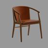 Jens Armchair - Leather Back/Seat